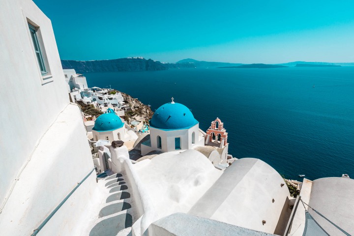 AGP Favorite, Blue domes, Europe, Greece, Oia, Santorini, Three domes, Travel