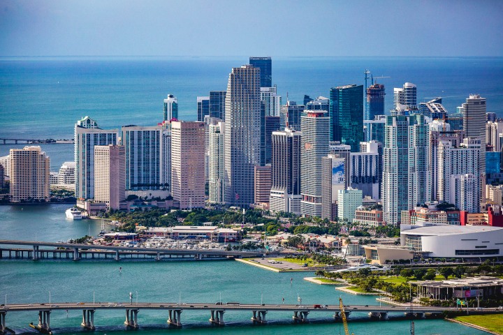 Aerial Photography, Downtown, Florida, Miami, North America, Skyline, Travel, United States