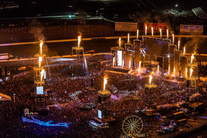 Aerial Photography, EDC, EDC Las Vegas, EDC LV, EDM, Electric Daisy Carnival, Fire, Music