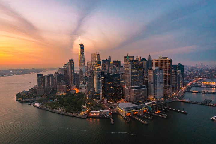 Aerial Photography, Manhattan, new York, New York City, North America, NYC, One World Trade Center, Skyline, Sunset, Travel, United States, AGP, Alex G Perez, www.AGPfoto.com