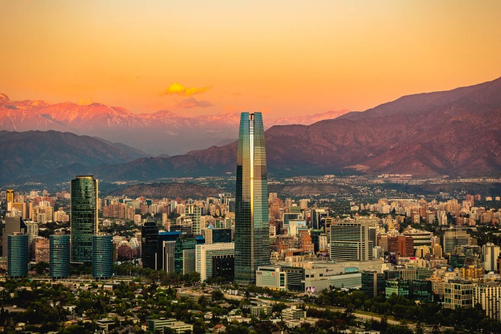 AGP Favorite, Chile, Downtown, Gran Torre Santiago, Santiago, Skyline, South America, Sunset, Travel, AGP, Alex G Perez, www.AGPfoto.com