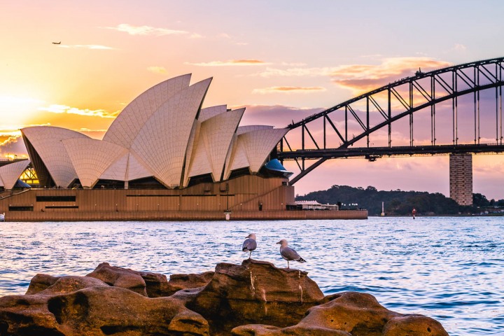 Australia, Sunset, Sydney, Sydney Opera House, Travel