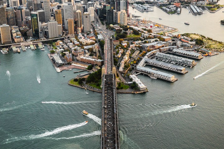 Aerial Photography, Australia, Harbor, Harbour Bridge, Skyline, Sydney, Travel