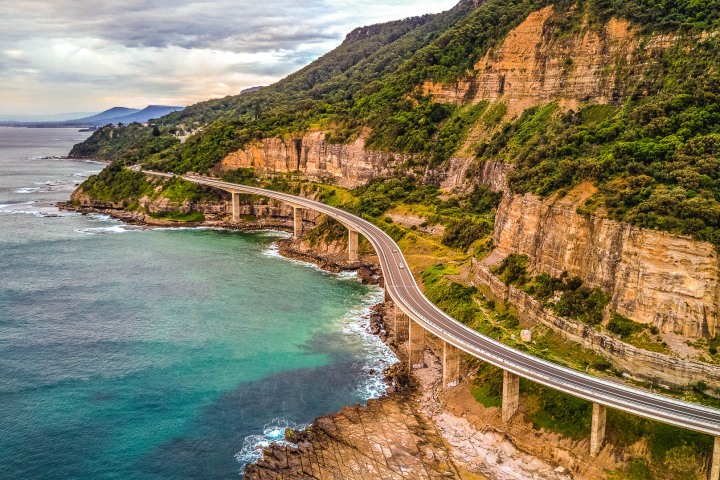 Aerial Photography, Australia, Sea Cliff Bridge, Sydney, Travel