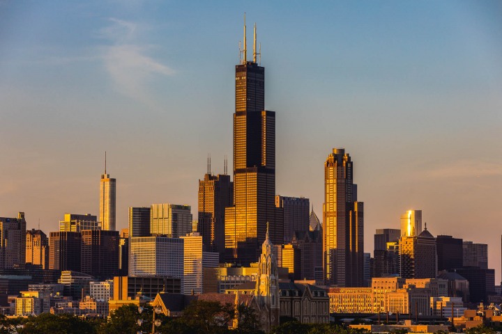 AGP Favorite, Chicago, North America, Sears Tower, Sunset, Travel, United States