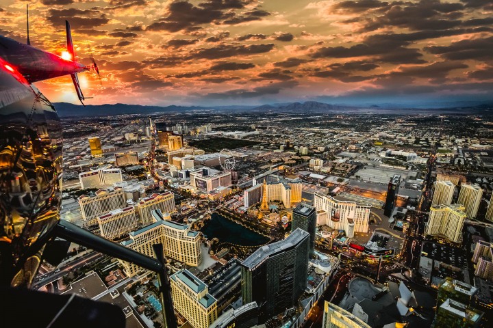Aerial Photography, AGP Favorite, Las Vegas, Nevada, North America, Sunset, Travel