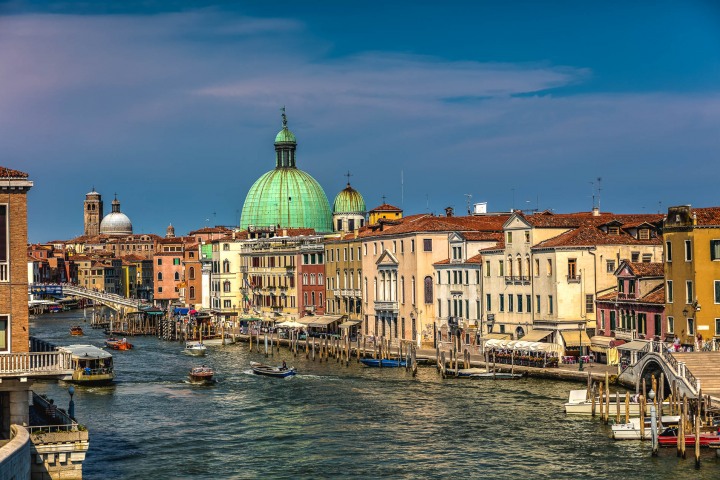 Canal, Chiesa di San Simeone Piccolo, Europe, Italy, Travel, Venetian Lagoon, Venice