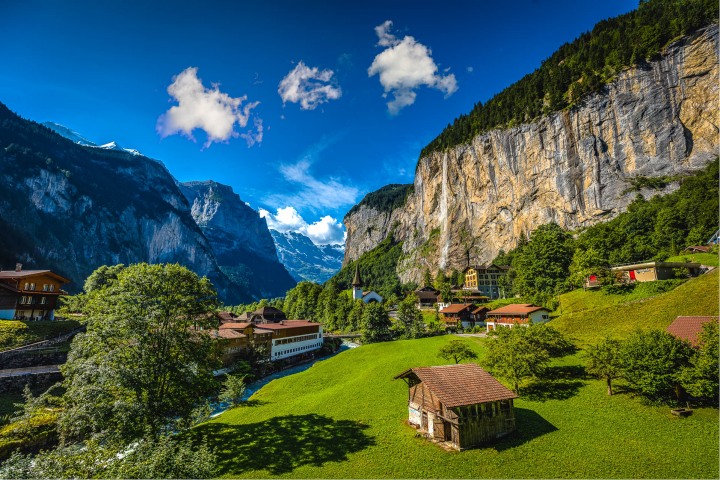 AGP Favorite, Europe, Interlaken, Lauterbruunen, Mountains, Staubbach Waterfall, Switzerland, Travel