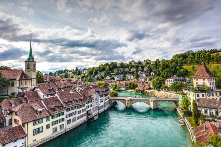 Aare River, Bern, Europe, Switzerland, Travel