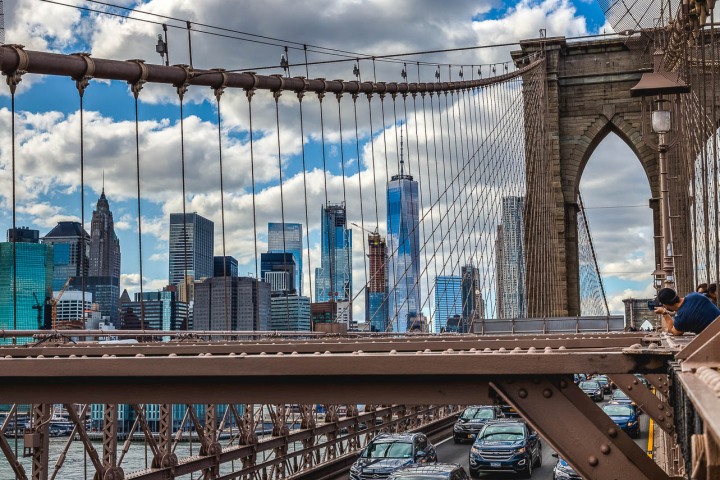 Brooklyn Bridge, New York City, North America, NYC, One World Trade Center, Travel