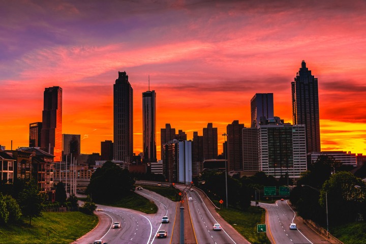 AGP Favorite, Atlanta, Georgia, North America, Skyline, Sunset, Travel, United States