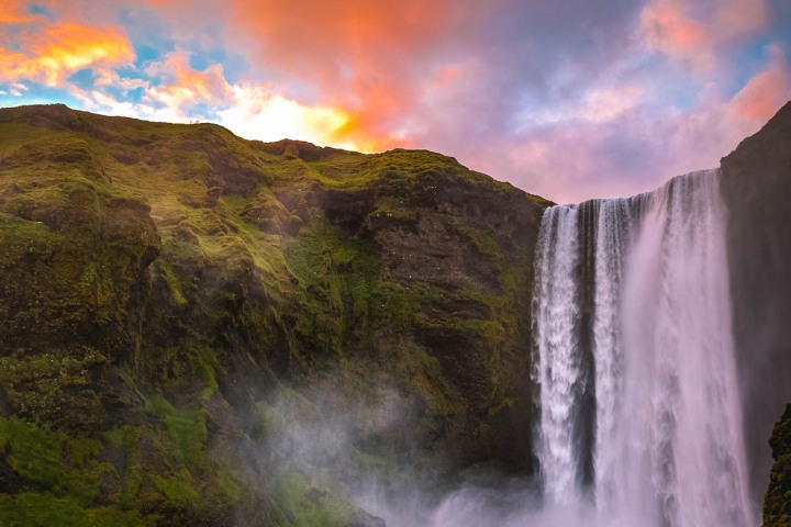 AGP Favorite, Europe, Iceland, Skógafoss, Sunset, Travel, Waterfall, AGP, Alex G Perez, www.AGPfoto.com