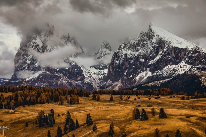 AGP Favorite, Autumn, Dolomites, Europe, Italy, Mountains, Plattkofel, Sassopiatto, Siusi, Snow Covered, South Tyrol, Travel