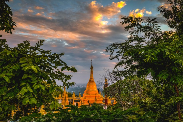 AGP Favorite, Asia, Burma, Mandalay, Mandalay Hill, Myanmar, Pagoda, Sunset, Temple, Travel