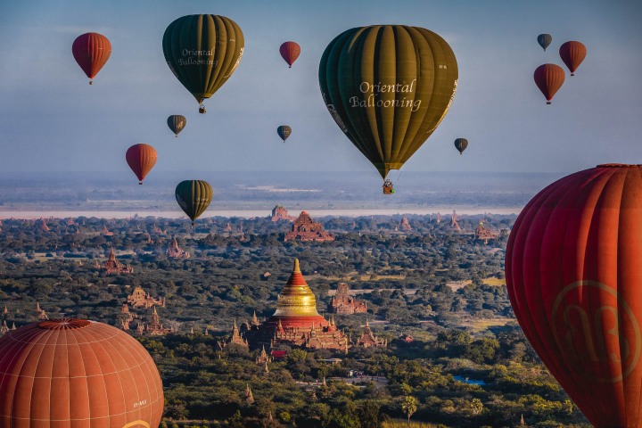 AGP Favorite, Asia, Bagan, Burma, Dhammayangyi Temple, Dhammayazika Pagoda, Hot Air Balloon, Myanmar, Old Bagan, Pagoda, Temple, Travel, AGP, Alex G Perez, www.AGPfoto.com