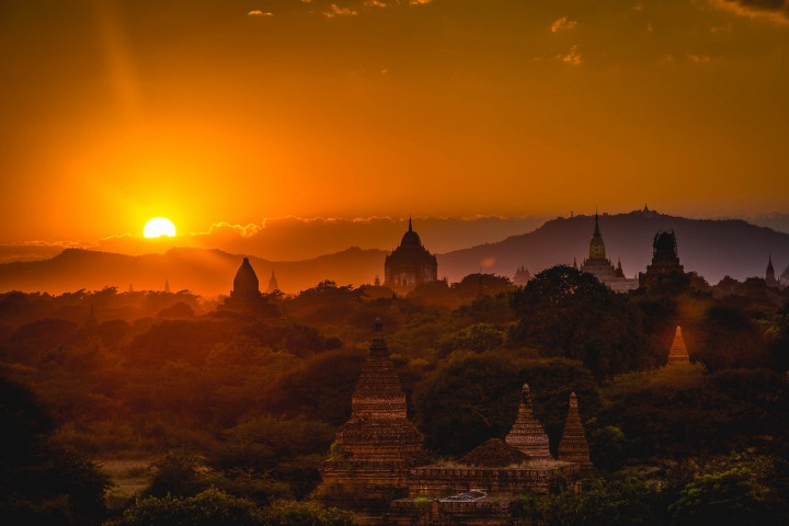 AGP Favorite, Asia, Bagan, Burma, Myanmar, Old Bagan, Pagoda, Sunset, Temple, Travel
