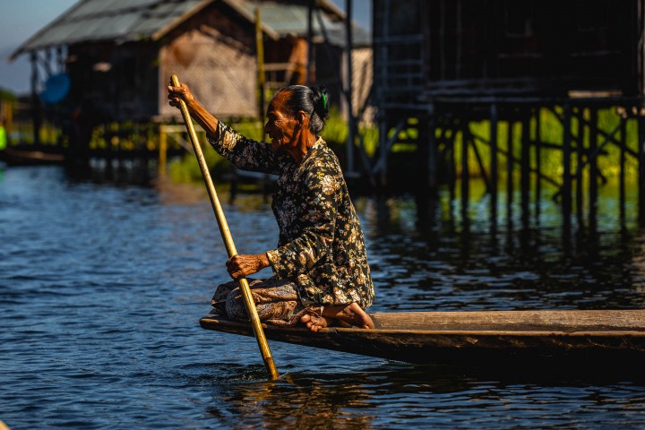 Asia, Burma, Burmese fishermen, Inle Lake, Myanmar, Travel