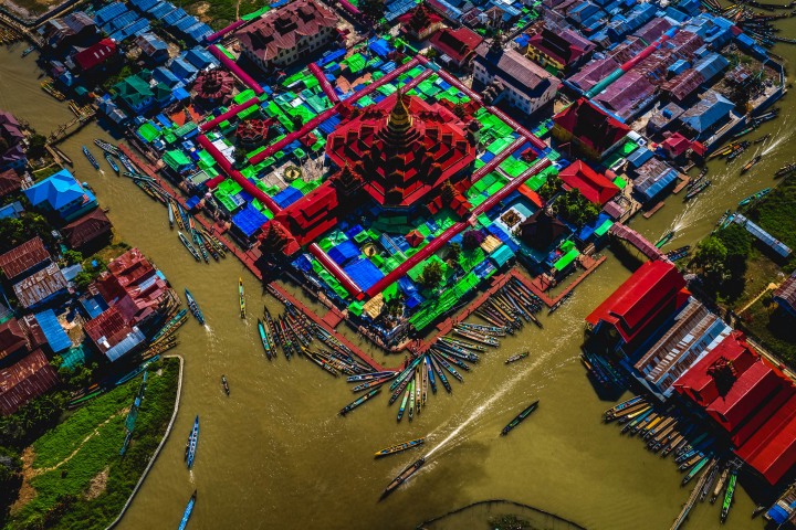 Aerial Photography, Asia, Burma, Inle Lake, Myanmar, Travel