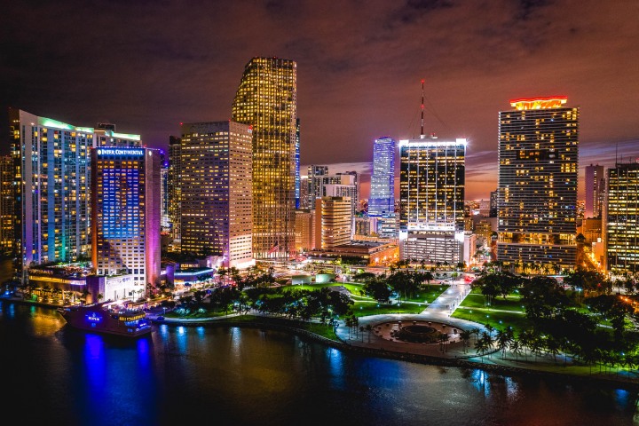 Aerial Photography, AGP Favorite, Brickell, Downtown, Florida, Miami, North America, Skyline, Sunset, Travel, United States