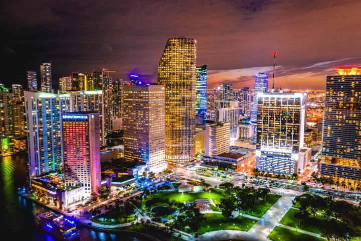 Aerial Photography, Brickell, Downtown, Florida, Miami, North America, Skyline, Sunset, Travel, United States, AGP, Alex G Perez, www.AGPfoto.com
