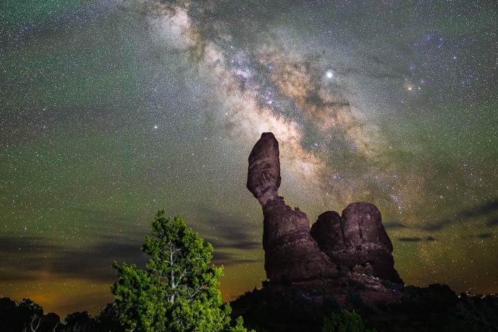 AGP, AGP Favorite, Alex G Perez, Arches National Park, Astrophotography, Balanced Rock, Landscape Photography, Long Exposure, Milky Way Photography, Moab, North America, Stars, Travel, United States, Utah, www.AGPfoto.com