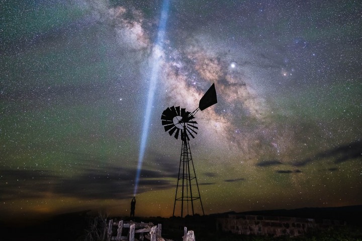 AGP, AGP Favorite, Alex G Perez, Astrophotography, Landscape Photography, Long Exposure, Milky Way Photography, Moab, North America, Stars, Travel, United States, Utah, Windmill, www.AGPfoto.com