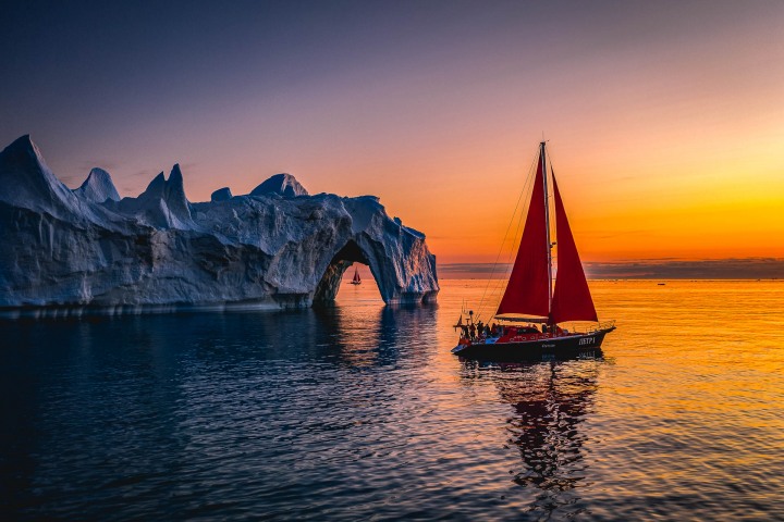 AGP, AGP Favorite, Aerial Photography, Alex G Perez, Arctic Circle, Drone, Greenland, Ice, Iceberg, Ilulissat, Landscape Photography, North America, Reflections, Sail Boat, Sunset, Travel, www.AGPfoto.com