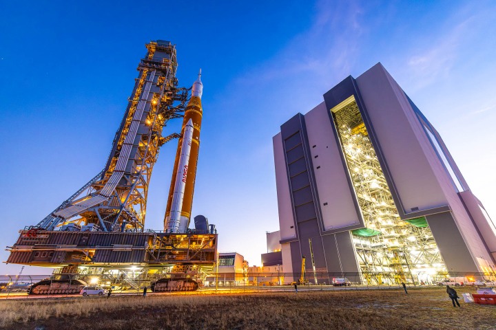 NASA successfully rolled back the Artemis II Space Launch System (SLS) rocket and Orion spacecraft to the Vehicle Assembly Building (VAB) at Kennedy Space Center on February 25, 2026. The 4-mile trek was initiated to repair a critical helium flow issue in the upper stage, with the goal of preserving an April 2026 launch window