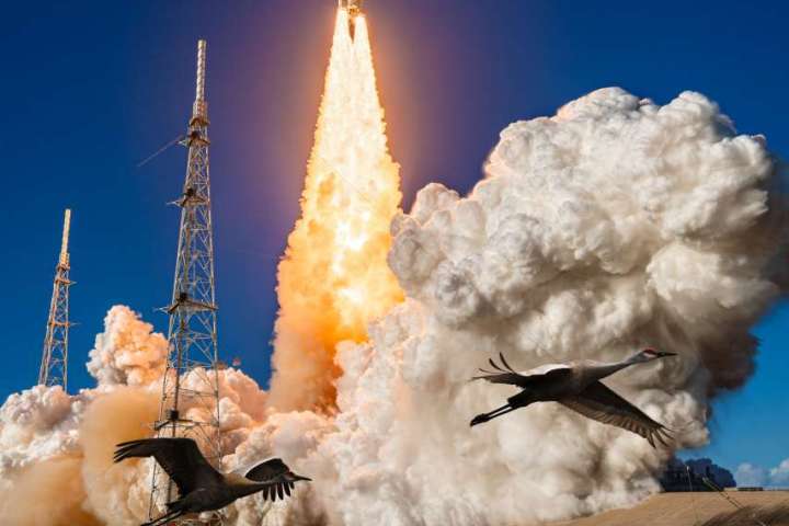 NASAs Artemis II launches crew to the moon. The crew includes Commander Reid Wiseman (USA), Pilot Victor Glover (USA), Mission Specialist Christina Koch (USA), and Mission Specialist Jeremy Hansen (Canada)
